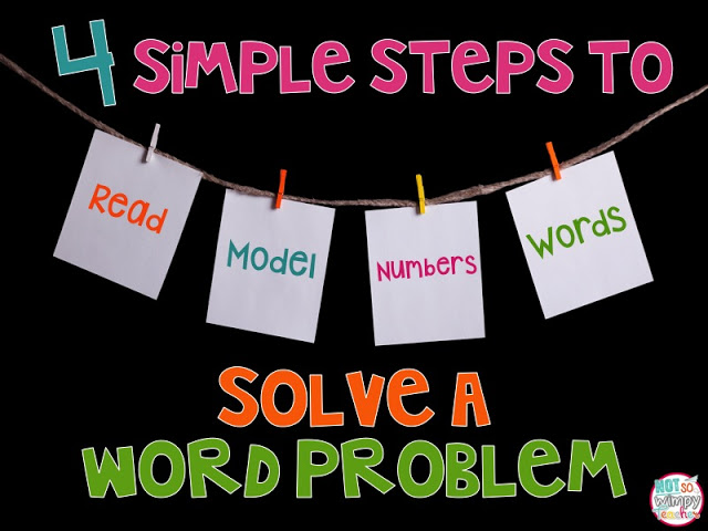four basic steps to take when solving a word problem