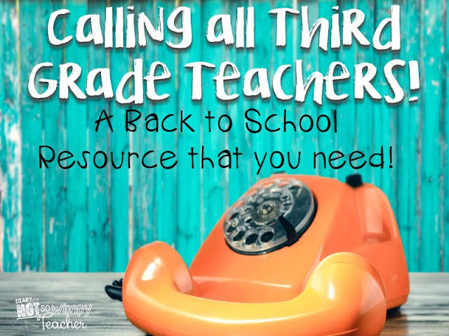 Calling all third grade teachers! This is a back to school activity to you need to try!
