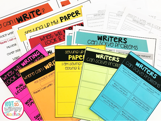 These writing units teach students how to solve problems making for an effective writing workshop