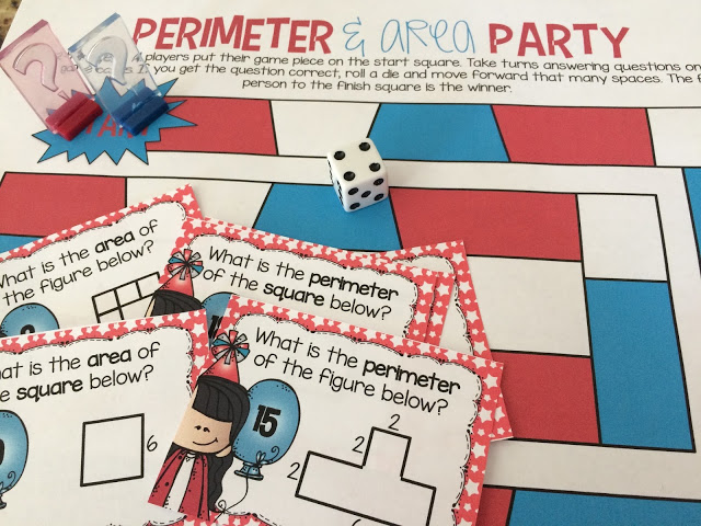 This area and perimeter game is a fun way to practice a tricky skill!