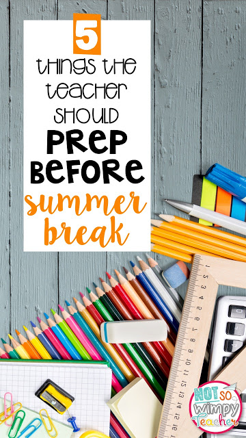 If you prep these materials at the end of the school year, back to school will be so much easier!