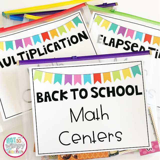 Simple ways to store your centers so that you can stay organized. Grab some free labels!