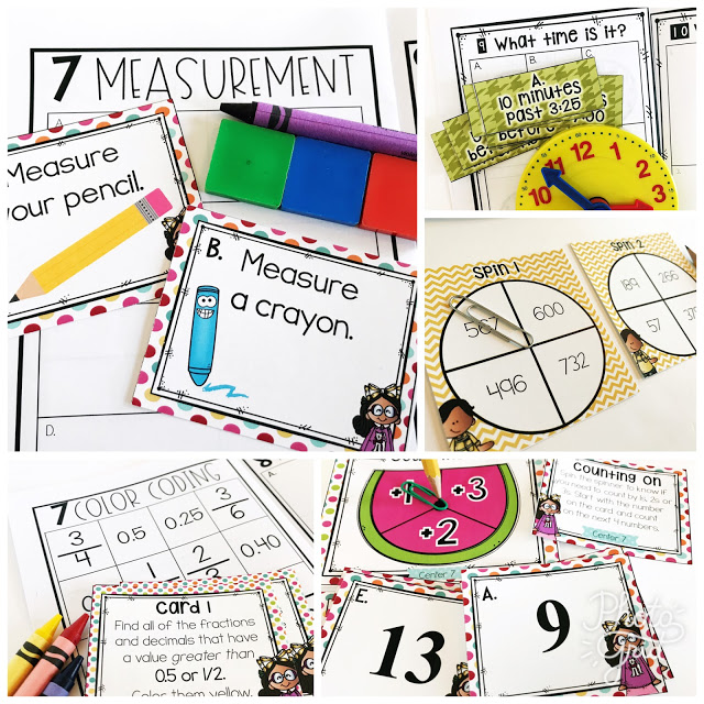 Task cards, games, and puzzles are all great center activities