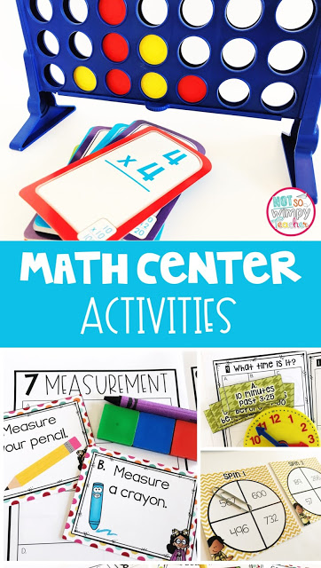 Pin for Math Center activities