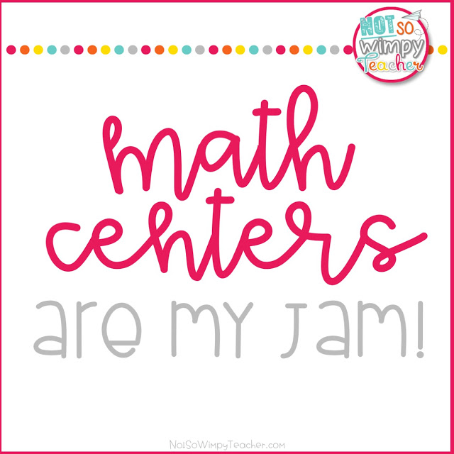 Math Centers are my Jam!