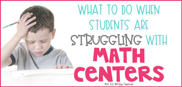 Tips for helping students who are not behaving or getting their math centers completed