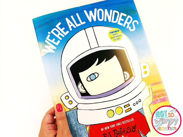 This image shows the book cover of the book "Wonder." This is a perfect back to school read aloud idea. 