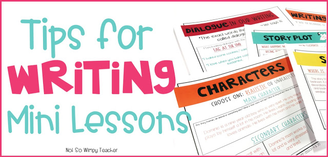 Ideas to keep your writers engaged and learning during your writing mini lessons!