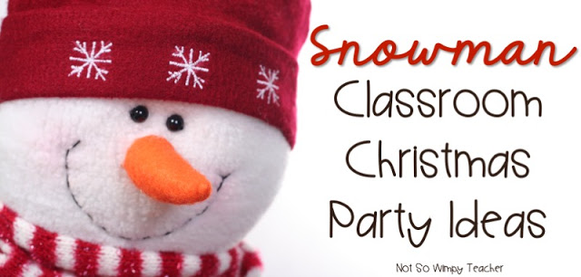 Ideas for a snow themed holiday party in the classroom