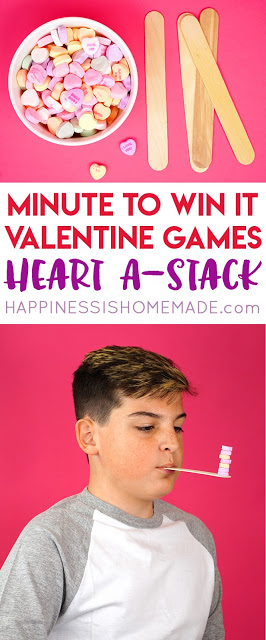 Valentine's Day Minute-to-Win-It games for your students to play.