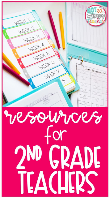 Resources for second grade teachers pin