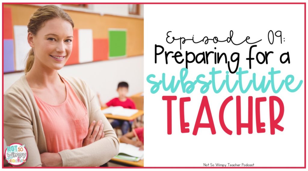 Preparing for a substitute teacher