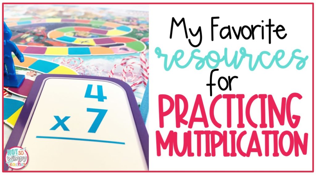 Resources for practicing multiplication facts including games, centers and websites