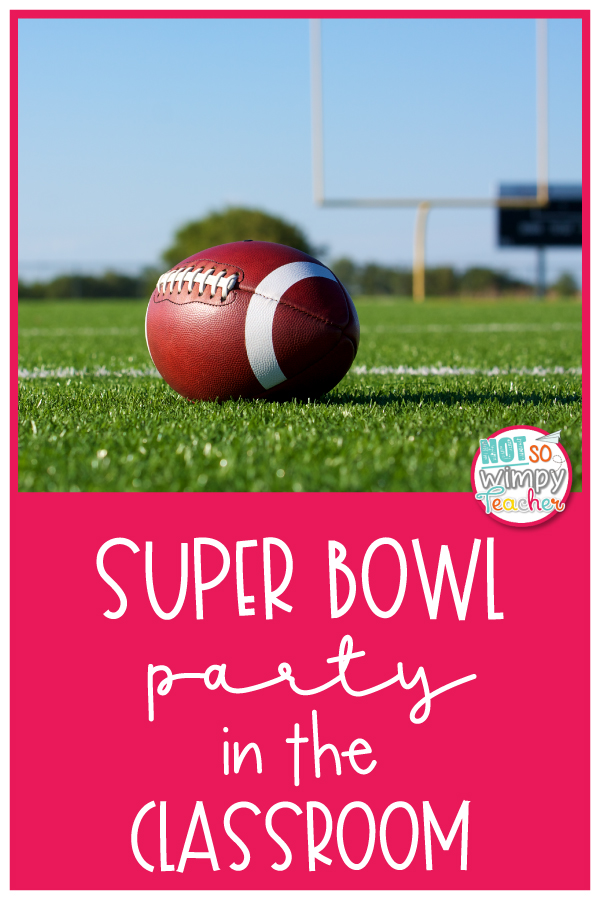 Football classroom activities for a Super Bowl party