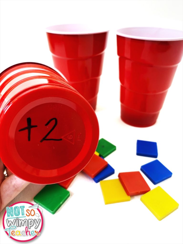 Cups test prep review game