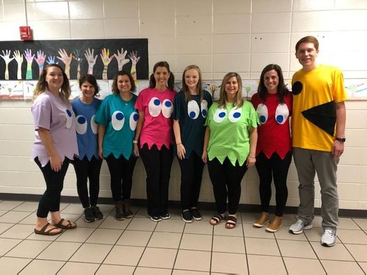 Pacman makes great Halloween oostunes for teachers
