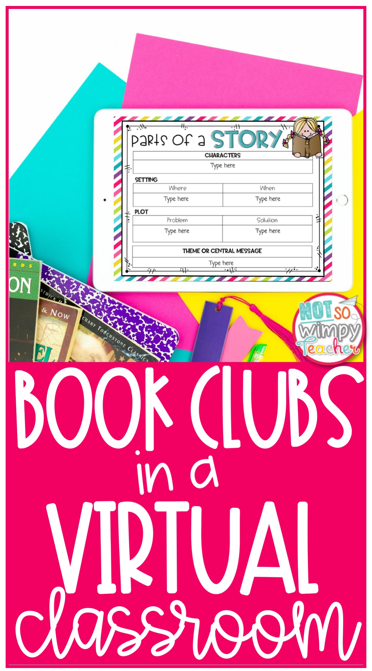 digital book club resource displayed on iPad