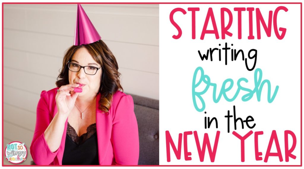 Woman with party hat and noisemaker for Starting Writing Fresh in the New Year cover image
